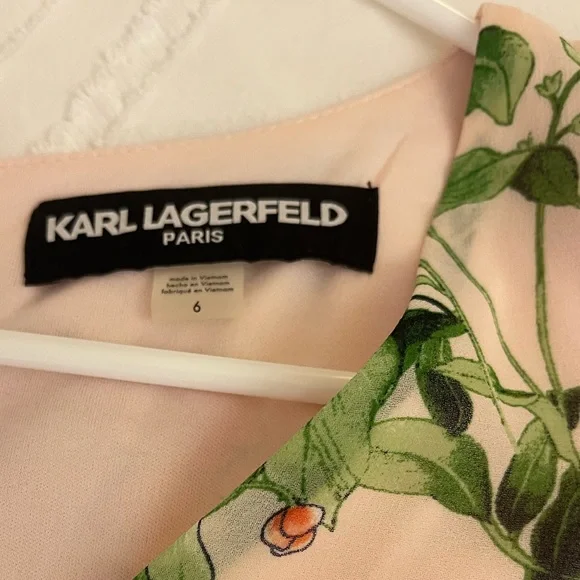 Karl Lagerfeld Paris floral midi dress - Picture 6 of 7